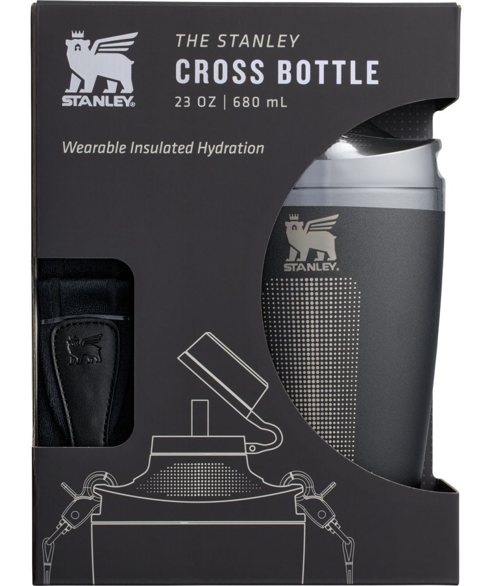 Náhled produktu - STANLEY Láhev/čutora na popruhu The Stanley Cross Bottle 680 ml/23oz Black