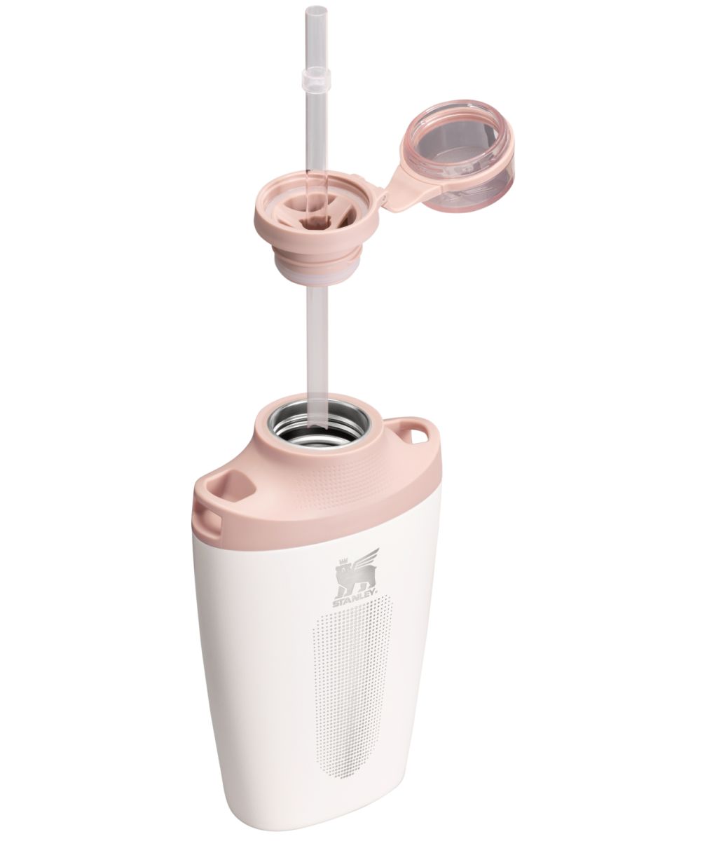 Náhled produktu - STANLEY Láhev/čutora na popruhu The Stanley Cross Bottle 680 ml/23oz Rose Quartz