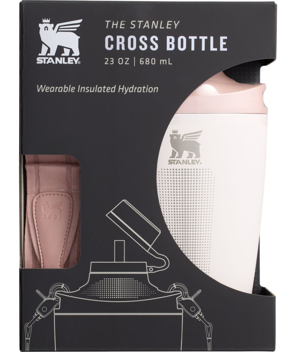 Náhled produktu - STANLEY Láhev/čutora na popruhu The Stanley Cross Bottle 680 ml/23oz Rose Quartz