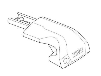 Thule Edge Flush Rail - Complete Foot Right 54248