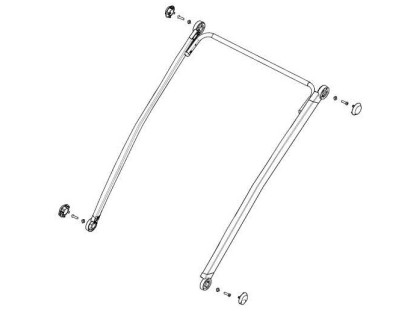 Thule Chariot Sport 2 - Double- Frame front upper - Black 55241