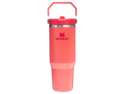 STANLEY Termoláhev s integrovanou slámkou The IceFlow™ Flip Straw 2.0 Tumbler 890 ml/30oz Hot Coral