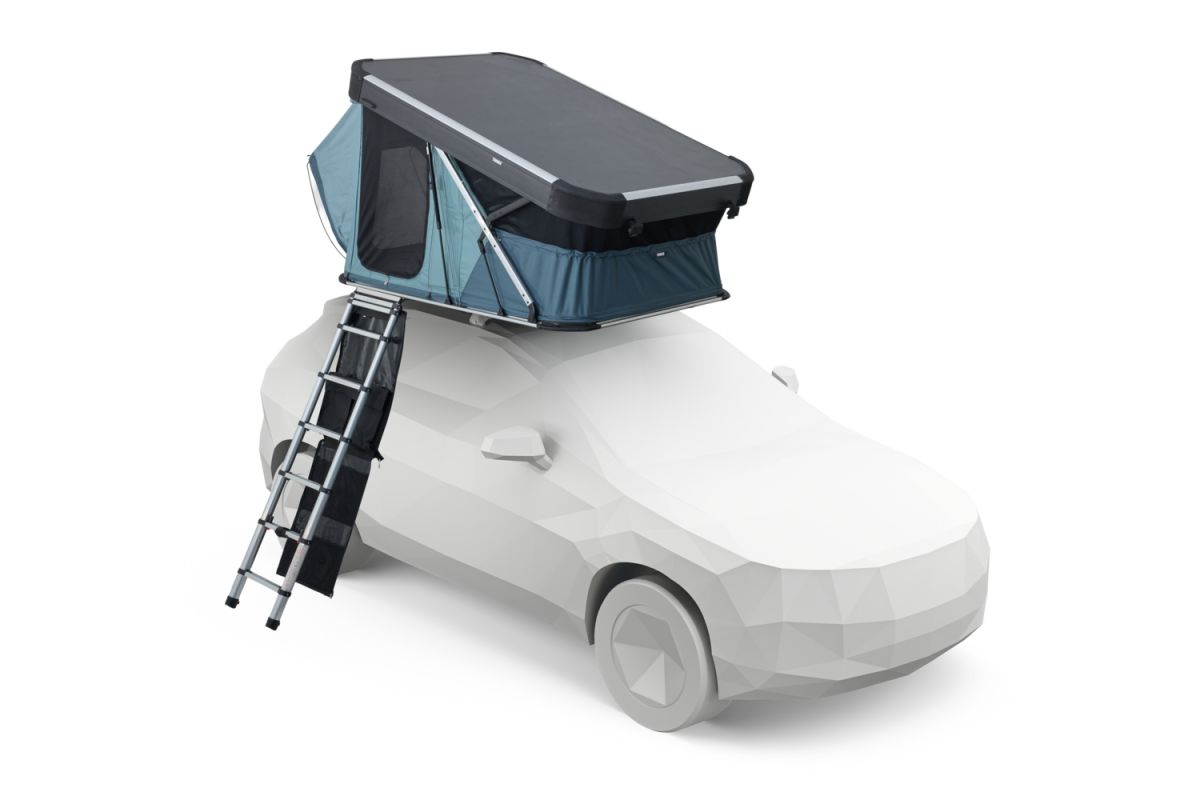 Náhled produktu - Autostan Thule Widesky - skořepinový stan pro 2 osoby, Dark Slate