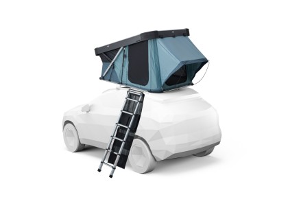 Autostan Thule Widesky - skořepinový stan pro 2 osoby, Dark Slate + DOPRAVA ZDARMA