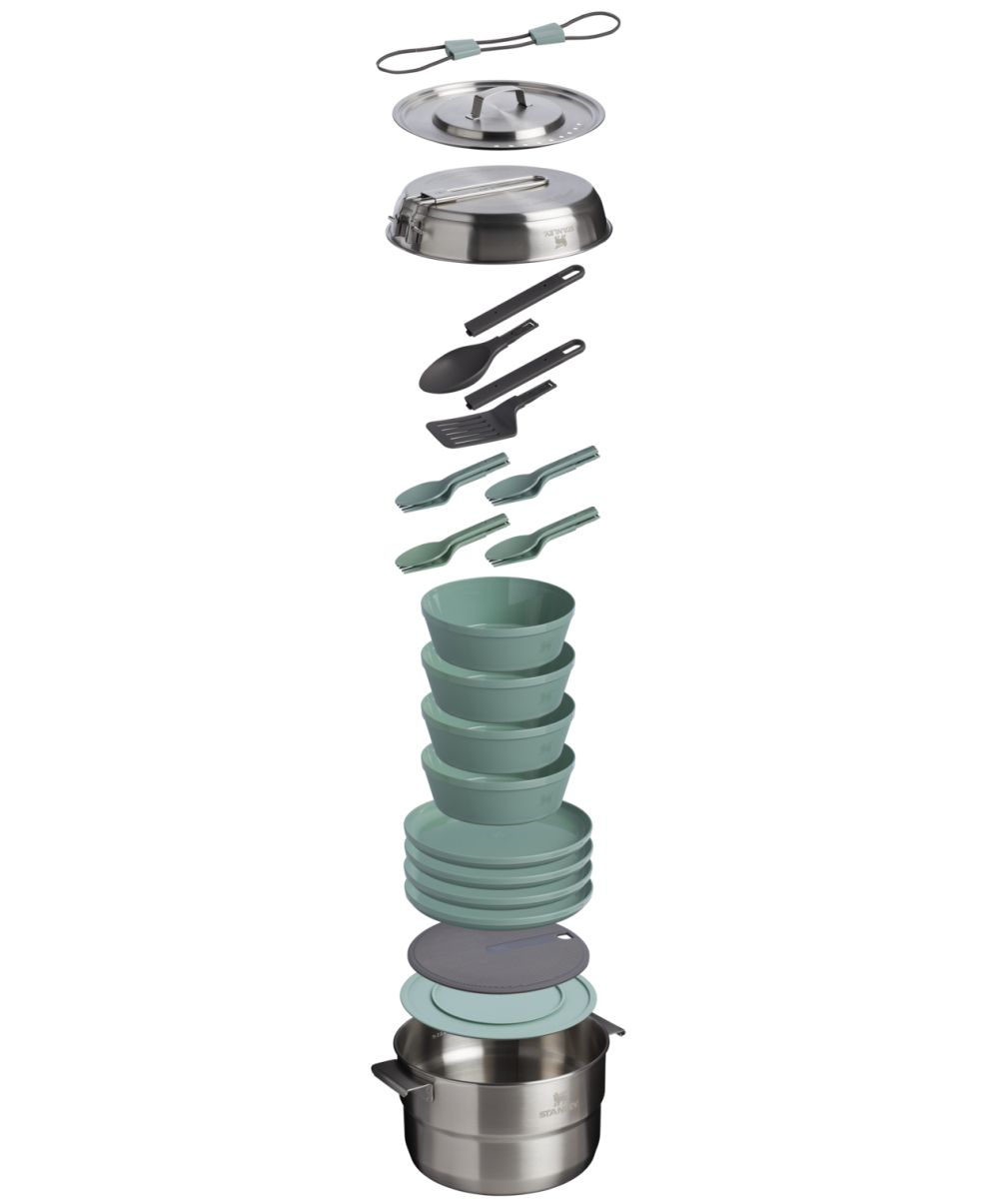 Náhled produktu - STANLEY Set na vaření Wildfare Core Full Serve Cookset 3,78 l/4QT Shale/Charcoal