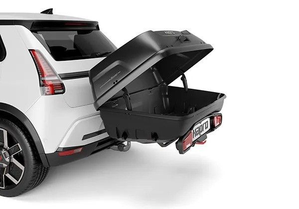 Náhled produktu - Zadní box Hapro Boxer M Hexagon Black +Hapro Boxer platform