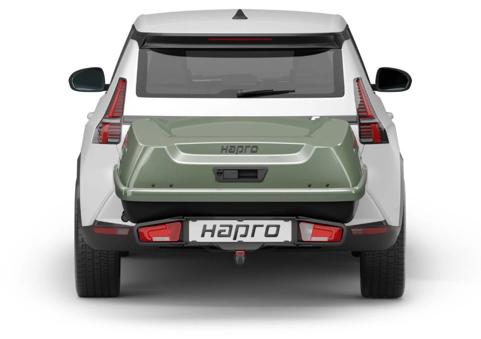 Náhled produktu - Zadní box Hapro Boxer M Sage Green Metalic +Hapro Boxer platform