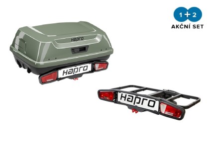 Zadní box Hapro Boxer M Sage Green Metalic +Hapro Boxer platform + DOPRAVA ZDARMA