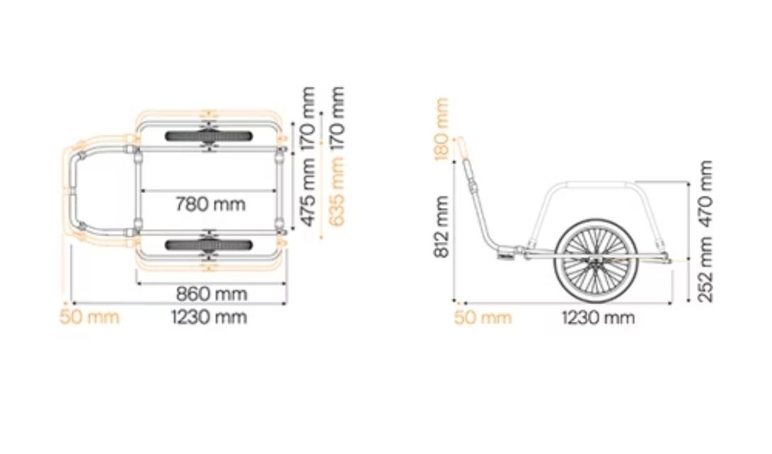 Náhled produktu - Thule Reacha City platform - vozík za kolo pro městskou dopravu
