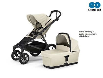 Thule Urban Glide 4-Wheel Soft Beige  MB + hluboká korba (libovolná barva) + DOPRAVA ZDARMA