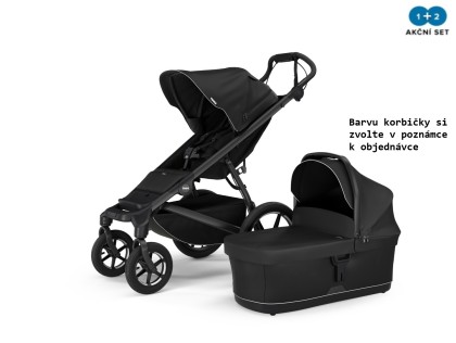 Thule Urban Glide 4-Wheel Black MB + hluboká korba (libovolná barva) + DOPRAVA ZDARMA