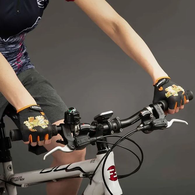 Náhled produktu - Cyklistické rukavice pro děti COOL Kids Krokodýl - M