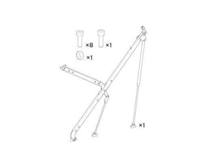 Thule Mechanism left and fasteners 55796