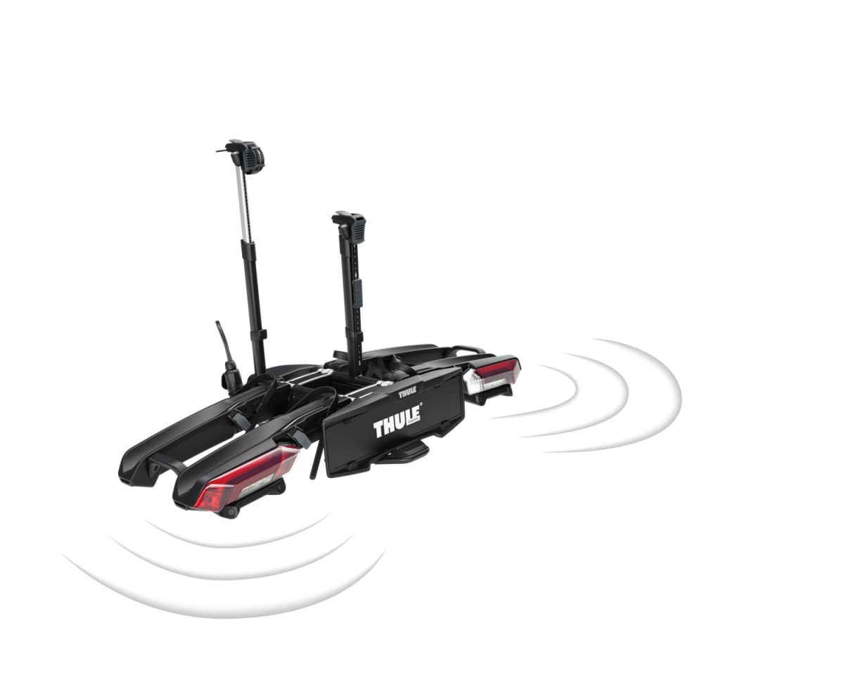 Náhled produktu - Thule Epos ParkSecure 2bike s parkovacími senzory + box Thule Santu + taška 9786