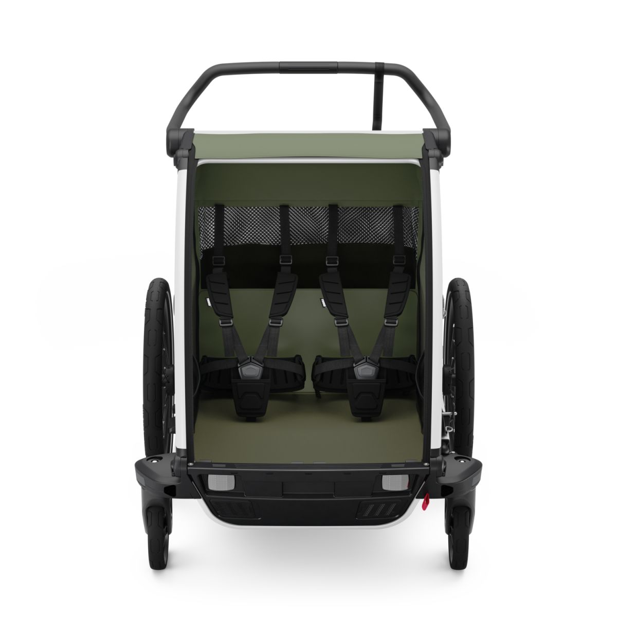 Náhled produktu - Thule Chariot Lite DOUBLE Vintage Green + bike set + kočárkový set + běžecký set