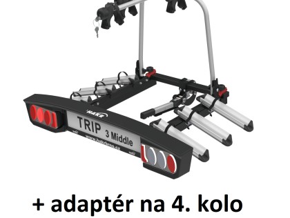 Náhled produktu - Nosič kol na tažné Hakr Trip Middle 3+1 adaptér pro 4. kolo