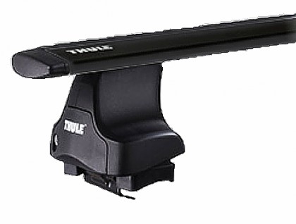 Náhled produktu - Thule nosič 754 WingBar tyče ČERNÉ + sada zámků