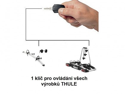 Stejný zámek pro Thule 926 a Thule 926-1 (pro 4 kola)